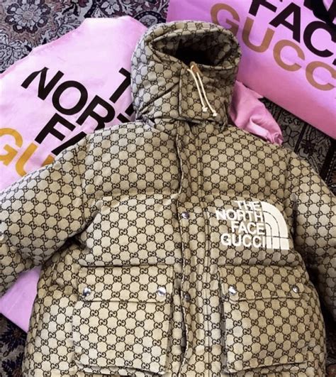 gucci north face jacket fake|gucci north face hoodie brown.